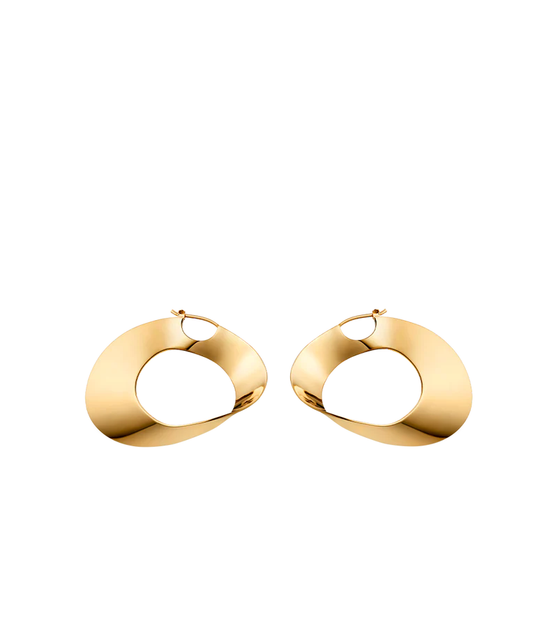Éole Hoop Earrings - 24 carat gold gilded