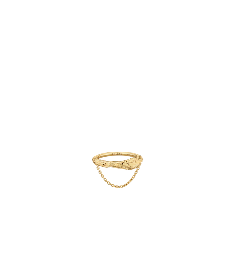 Eroz Chain Ring - 24 carat gold-gilded edition