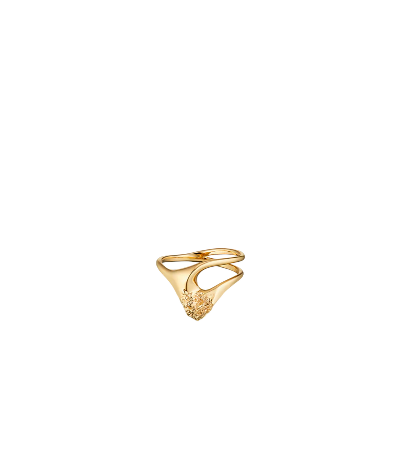 Eroz Fine Ring - 24 carat gold gilded